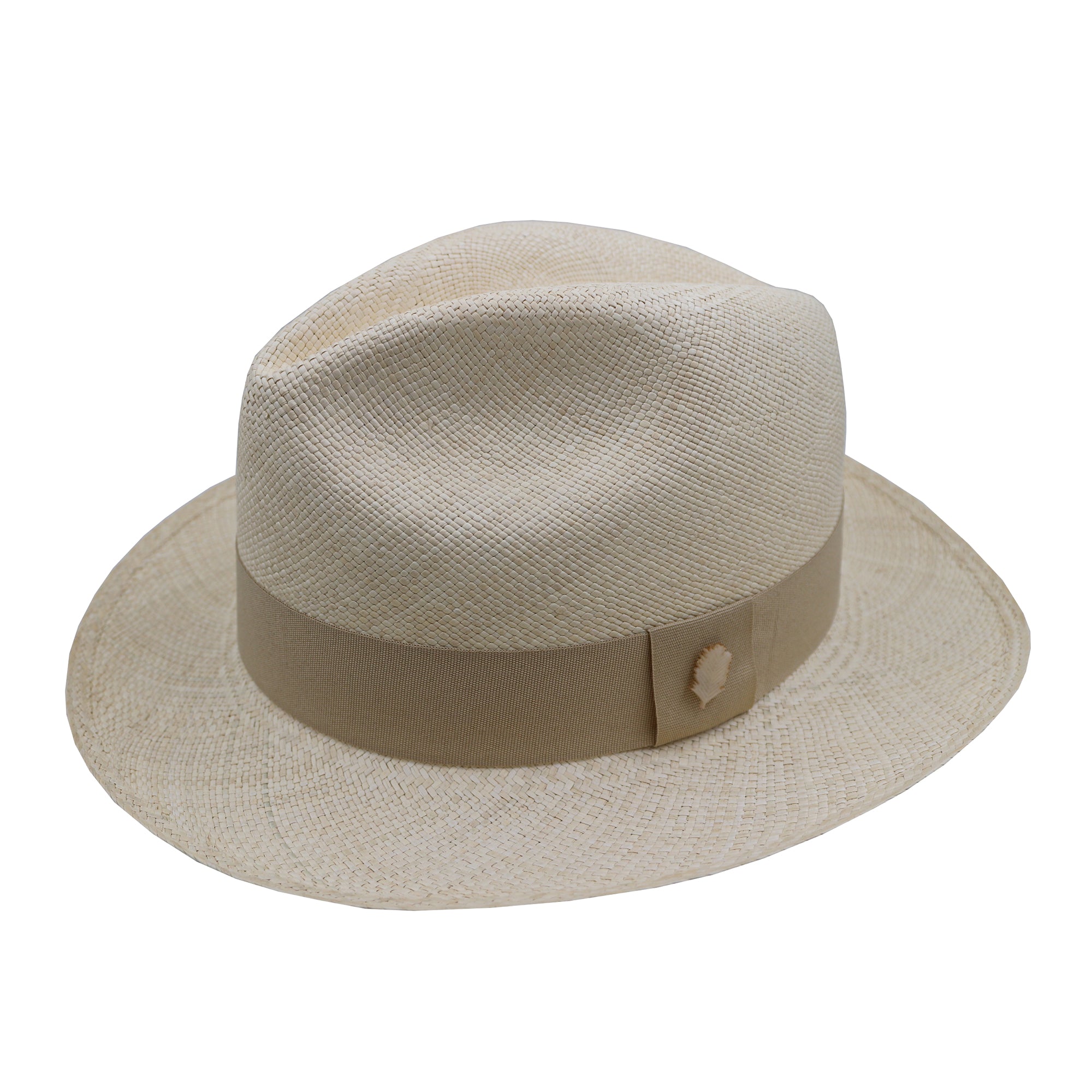 Classic Men\'s Straw Fedora Hat in Beige Clobeau Men main image 3