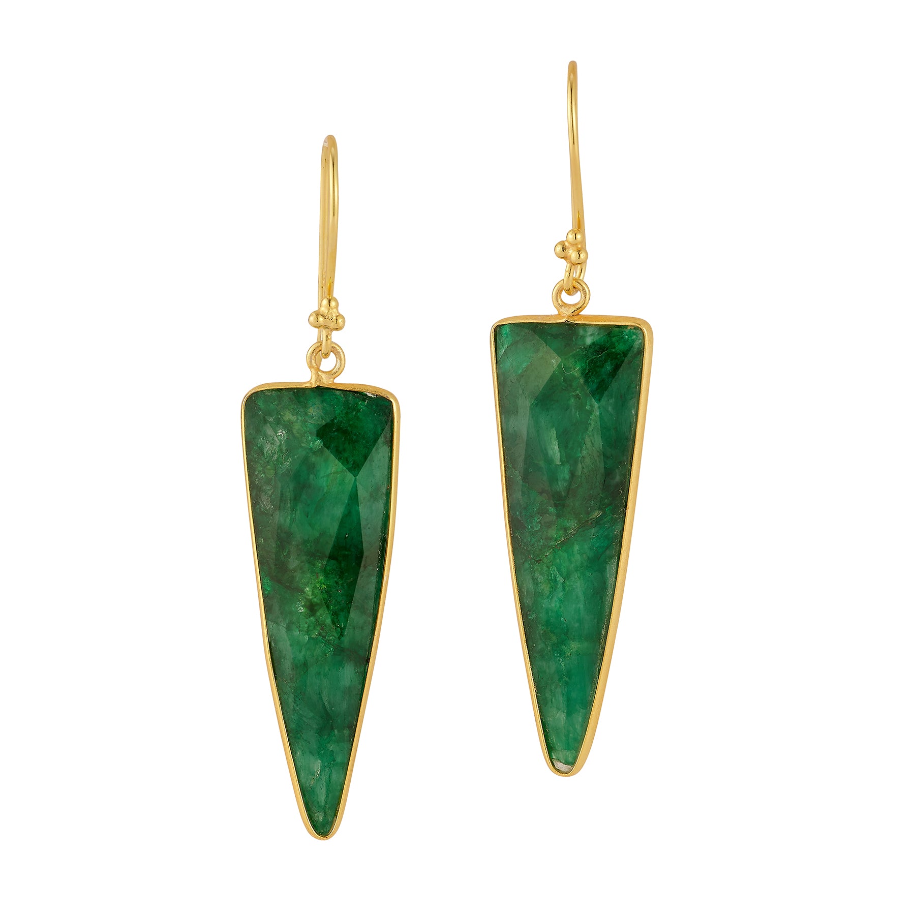 Island Emerald Drop Earrings