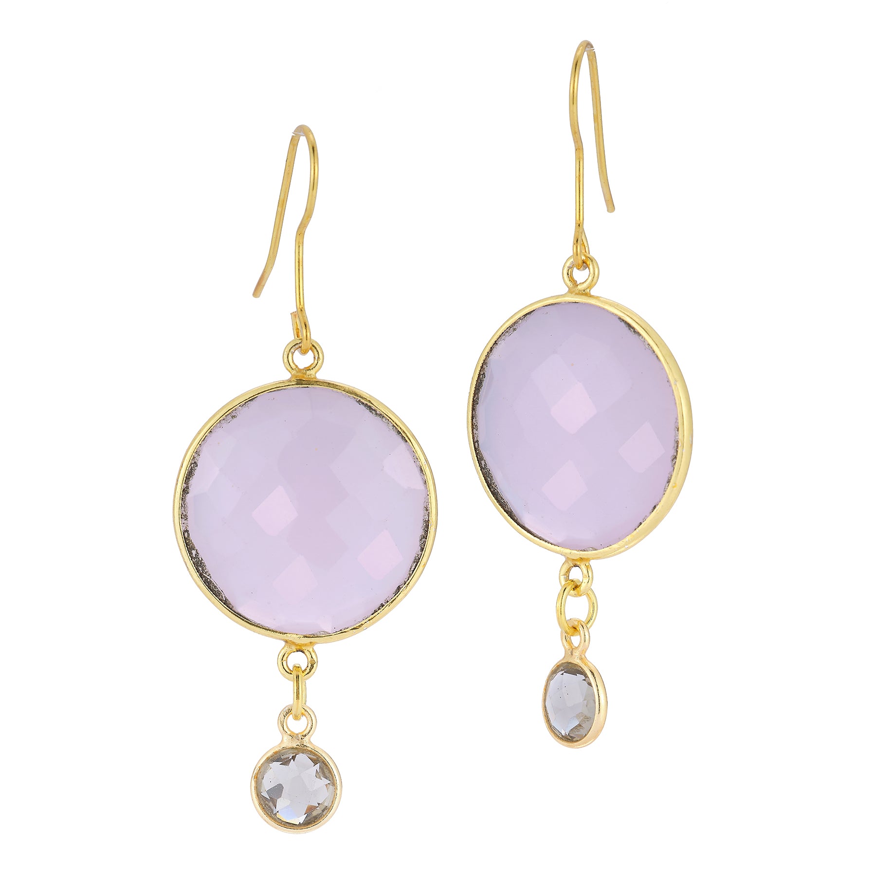 Love Rose Quartz Drop Earrings