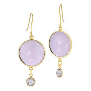 Love Rose Quartz Drop Earrings